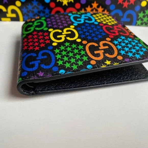 Gucci new Psychedelic GG Supreme Bi-Fold Wallet - Picture 14 of 14